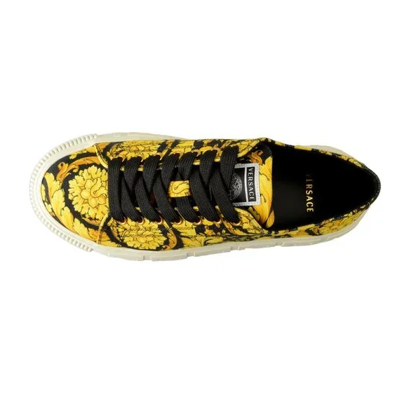 Versace Women's Barocco Print Canvas Sneakers Shoes US IT